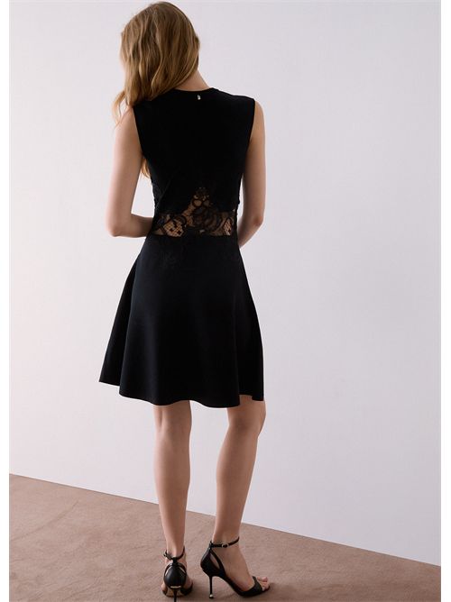 Abito in maglia con dettaglio in pizzo LIU JO | CF6005MS55N/22222
